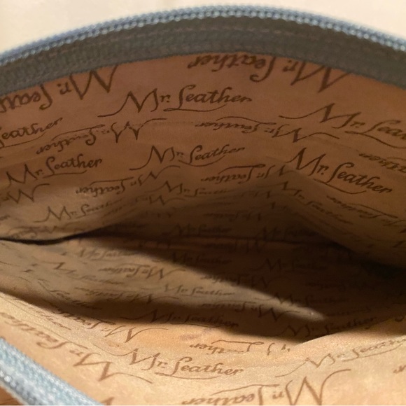 Vintage Mr. Leather Gray Purse - Picture 4 of 4